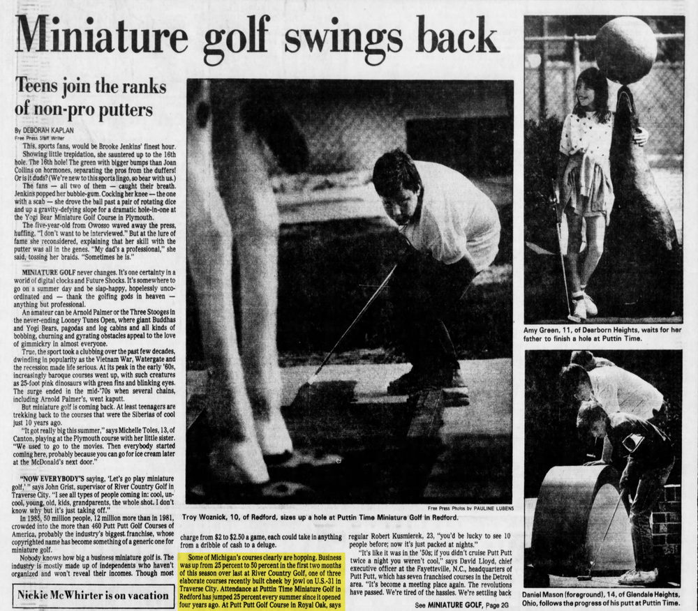 River Country Golf (Bay Golf) - Aug 18 1986 Article